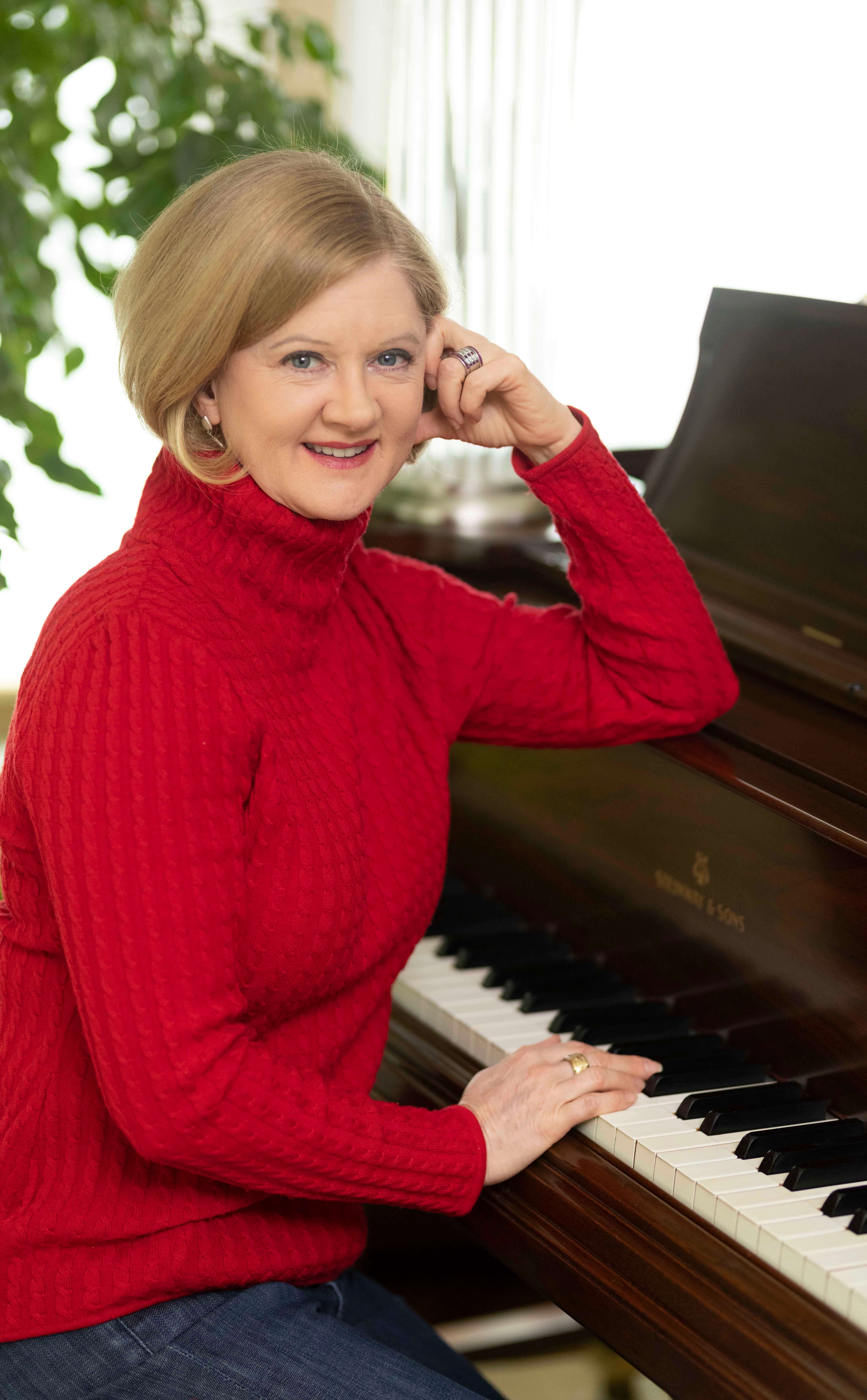 Lysa at the piano, music can help prevent cognitive decline