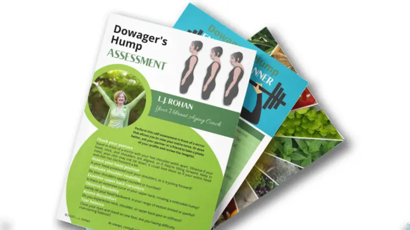 dowager hump self assessment and workout schedule